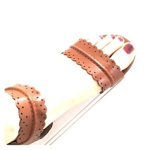 Ankle zip up sandals